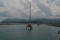 P� v�g mot Levkas