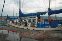 Busv�der vid kaj i Preveza