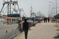 Fiskeb�tar hemma �ver p�sken