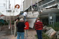 G�sterna anl�nder till 's/y Linnea'