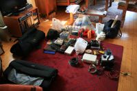 En del av all packning