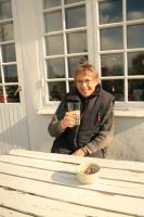 GT p� balkongen i 5 graders v�rme.