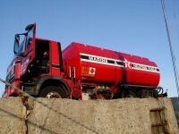 Tankning i Fraserburg, Skottland