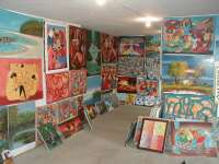 Konstutst�llning i Boca Chica