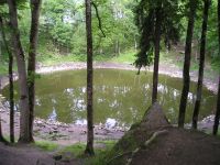 Meteoritkrater fr�n brons�ldern, �sel